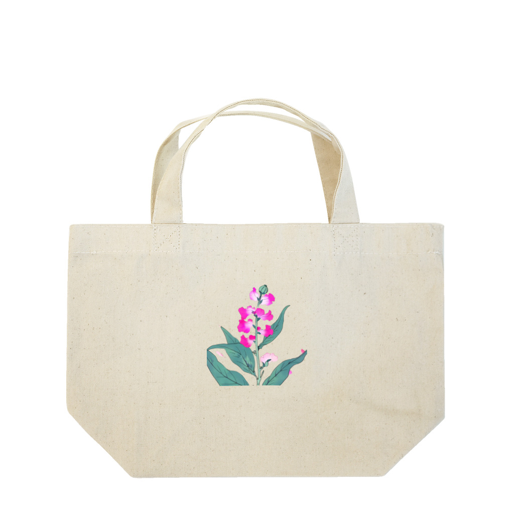 RetrowaveFlowerのRetrowaveFlower-スイートピー- Lunch Tote Bag