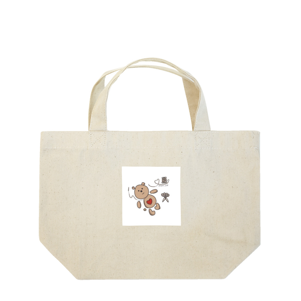 mmm.oe /モエモエモエ雑貨店の手芸なちくちくまっさん🧸🧵 Lunch Tote Bag