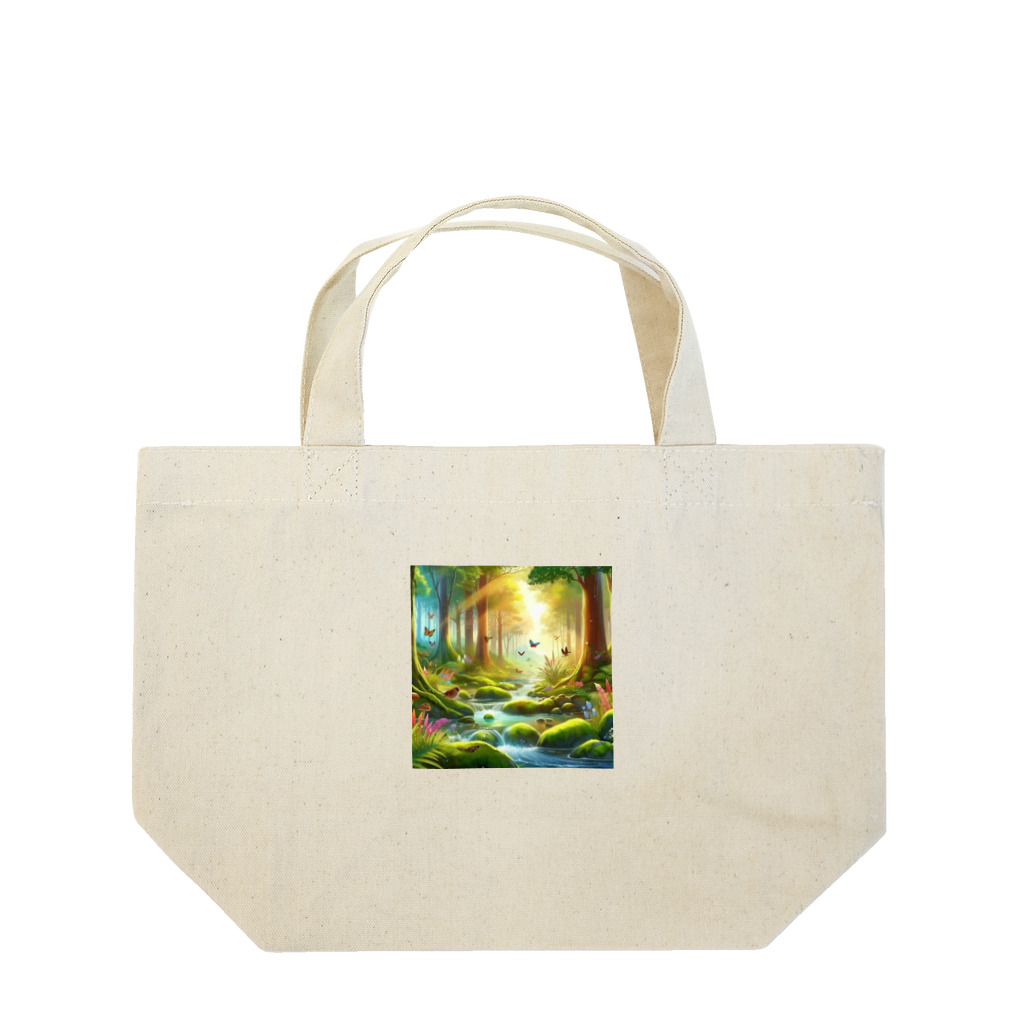 Rパンダ屋の「幻想的な森」グッズ Lunch Tote Bag