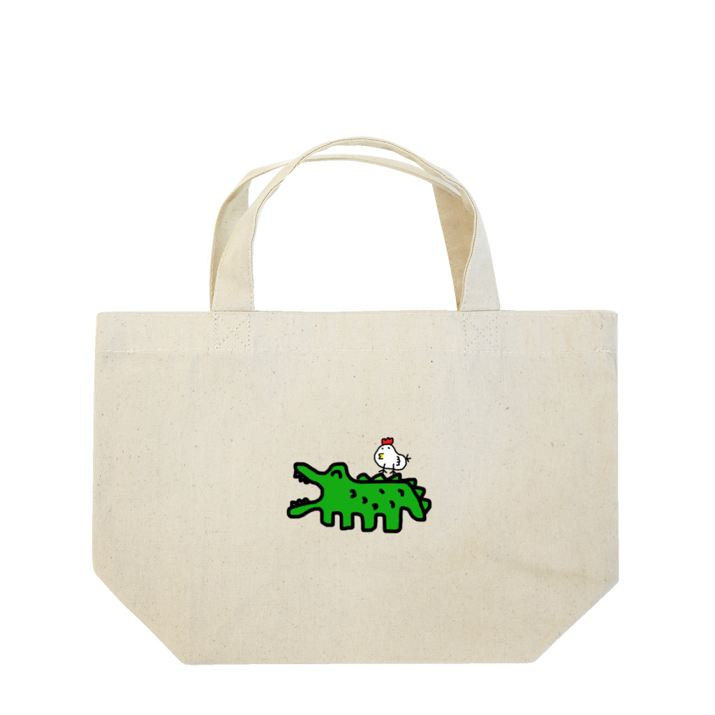 Dice-K2525のゆるかわワニ Lunch Tote Bag