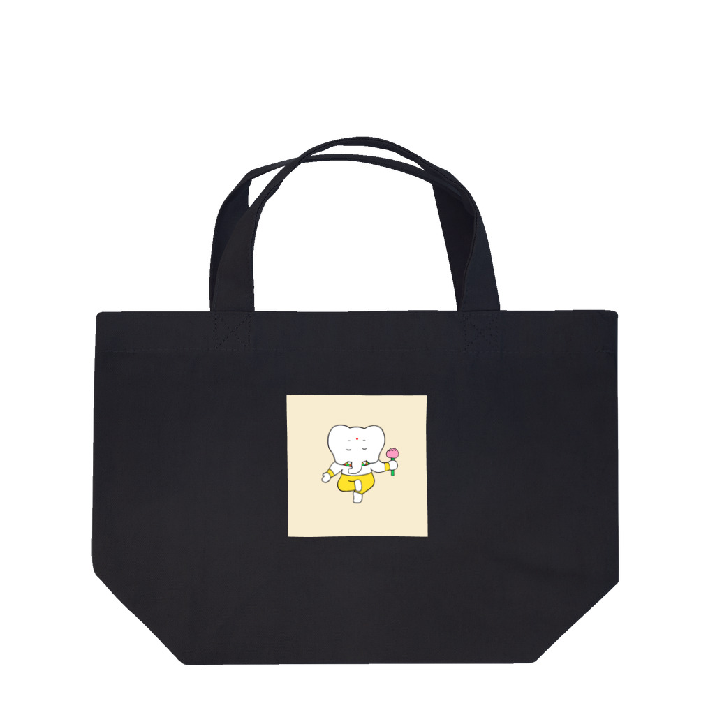 emit+のガネーシャ(ベージュ) Lunch Tote Bag