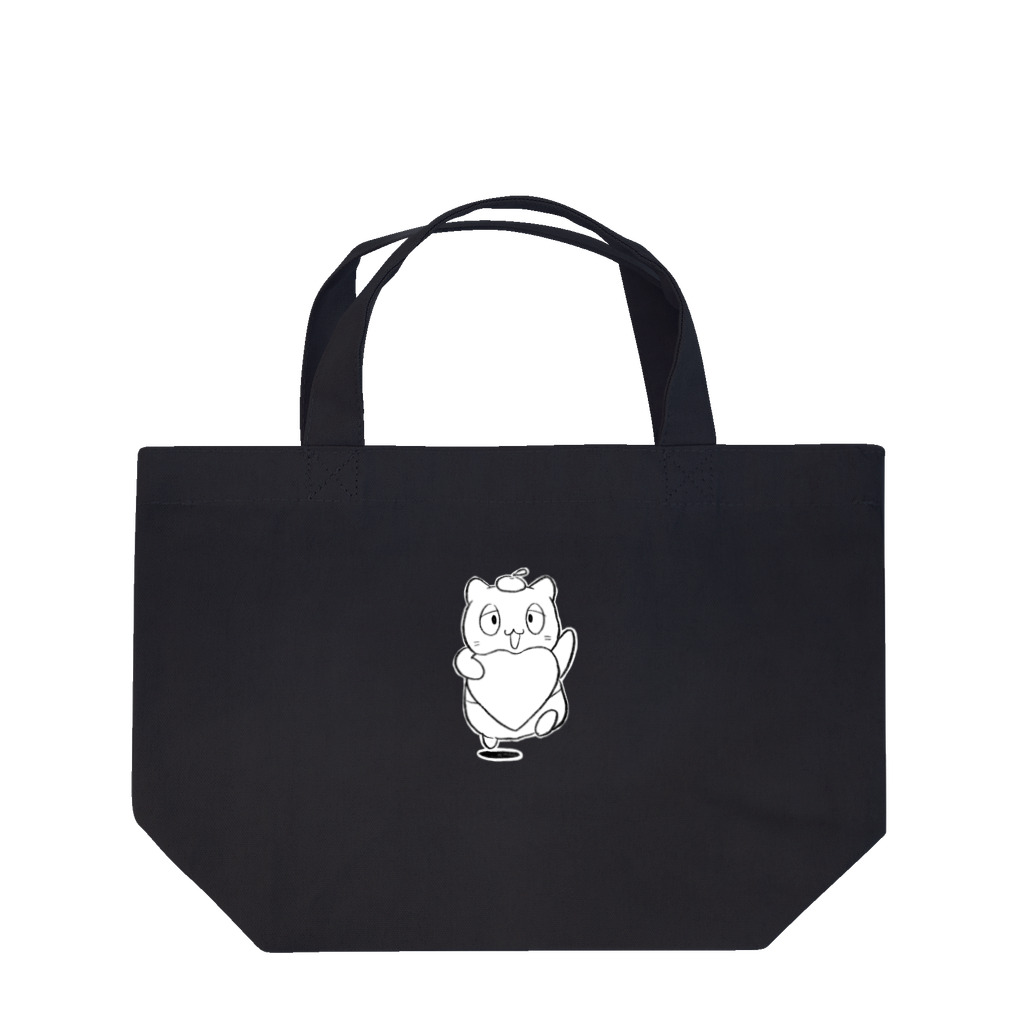 えびらっこのライフ補給猫さん白版付き Lunch Tote Bag