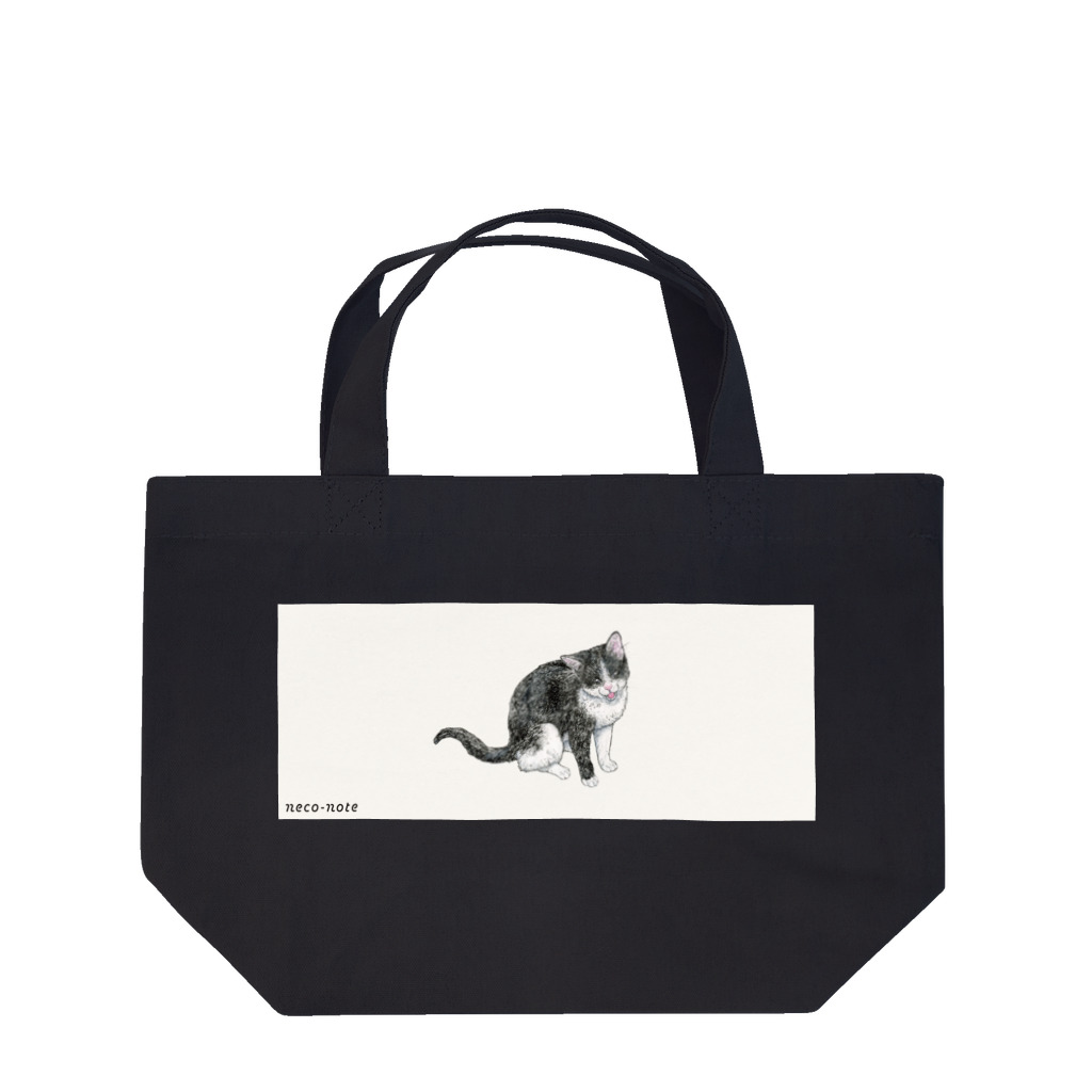 ネコノートショップ（neco-note shop）のバズ（保護猫シェルターQUEUE） Lunch Tote Bag