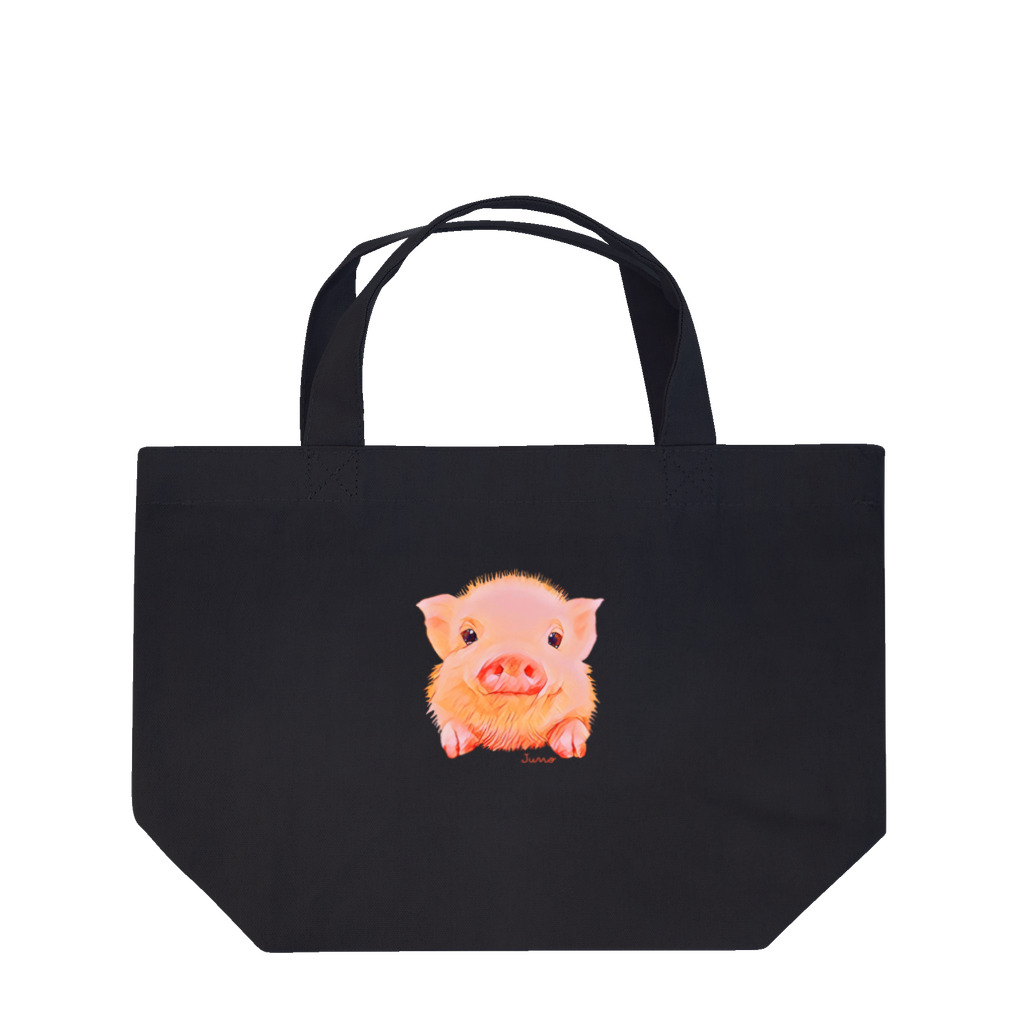 ジュノの秘密のアトリエのマイクロブタ／Juno Lunch Tote Bag