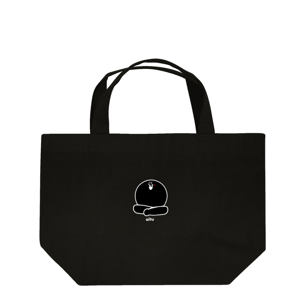 アイツ 𝐒𝐭𝐨𝐫𝐞のいい感じなブラックアイツのランチトートバッグ Lunch Tote Bag