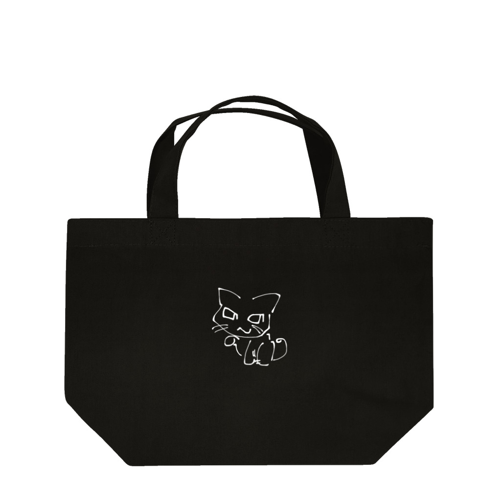 Goods Shop Sourique -スリーク-のへのへのもへじ猫 Lunch Tote Bag