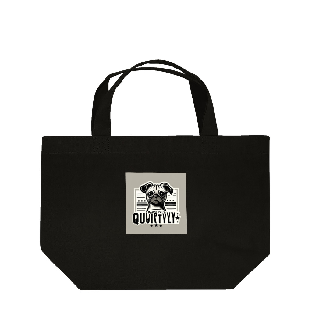 Urban pawsのパグチワワ「Pawsitively Quirky」 Lunch Tote Bag