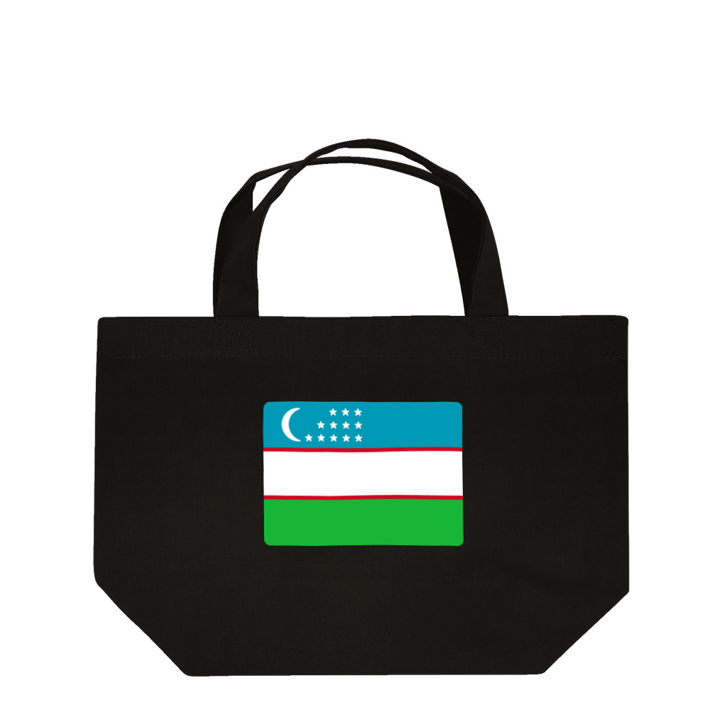 お絵かき屋さんのウズベキスタンの国旗 ランチトートバッグ