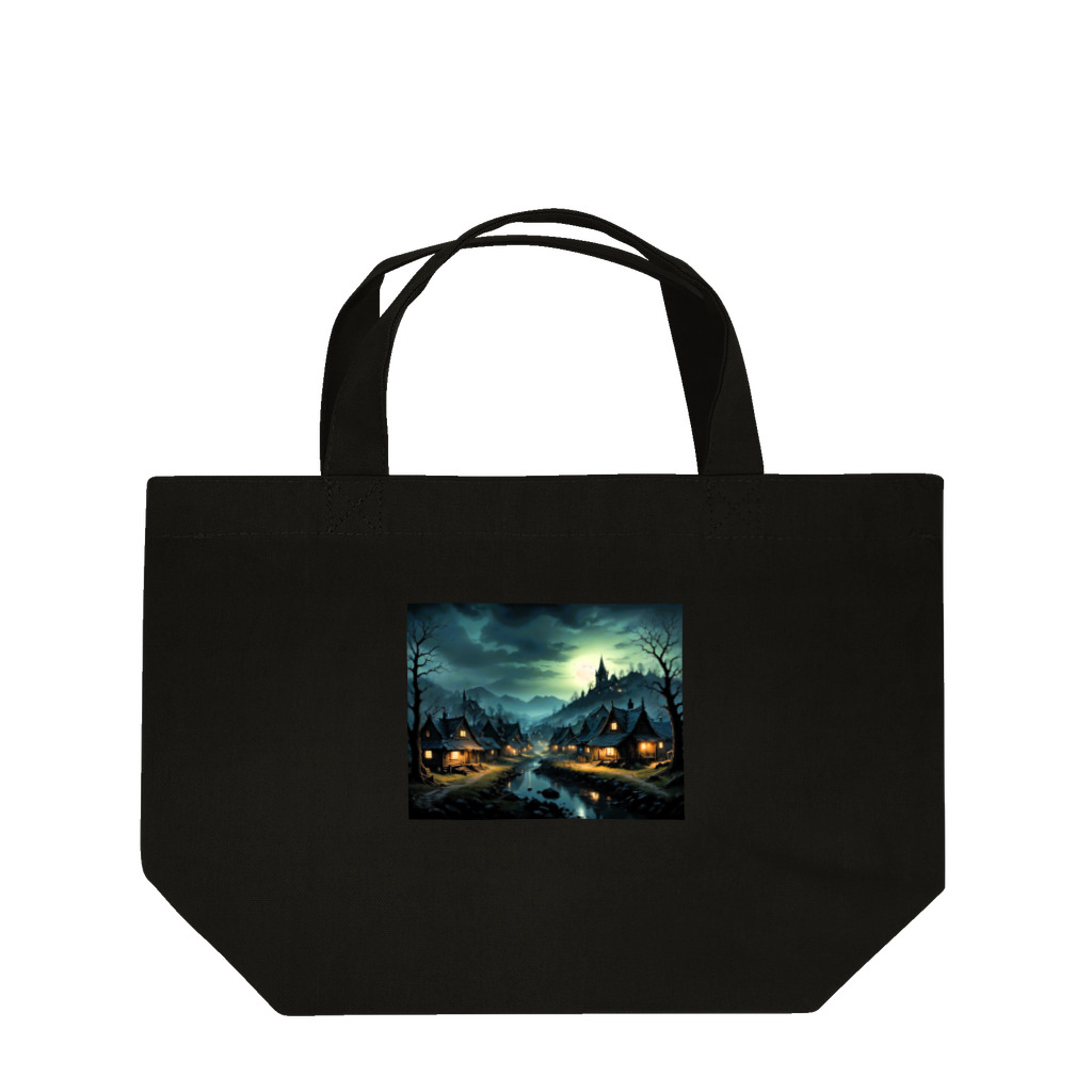 studio eizoの夜に輝く美しい村の光景 Lunch Tote Bag