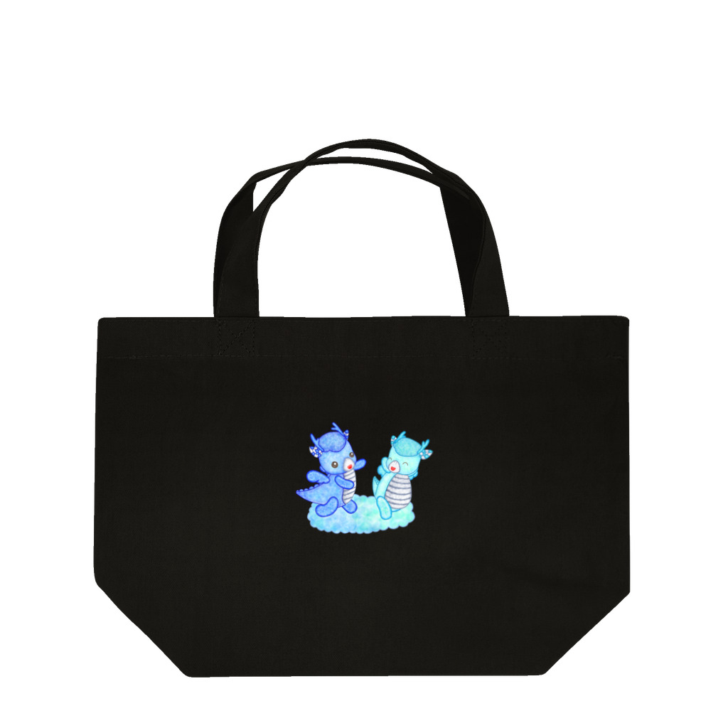 satoayaのアニマルカフェのキャンディードラゴン　青 Lunch Tote Bag