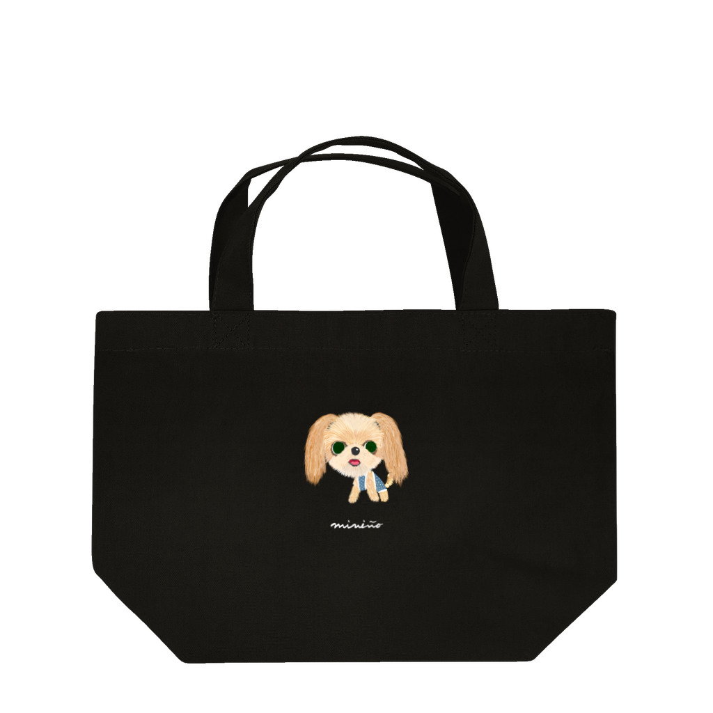 miniño（ミニーニョ）のミックス犬（WhiteLogo） Lunch Tote Bag