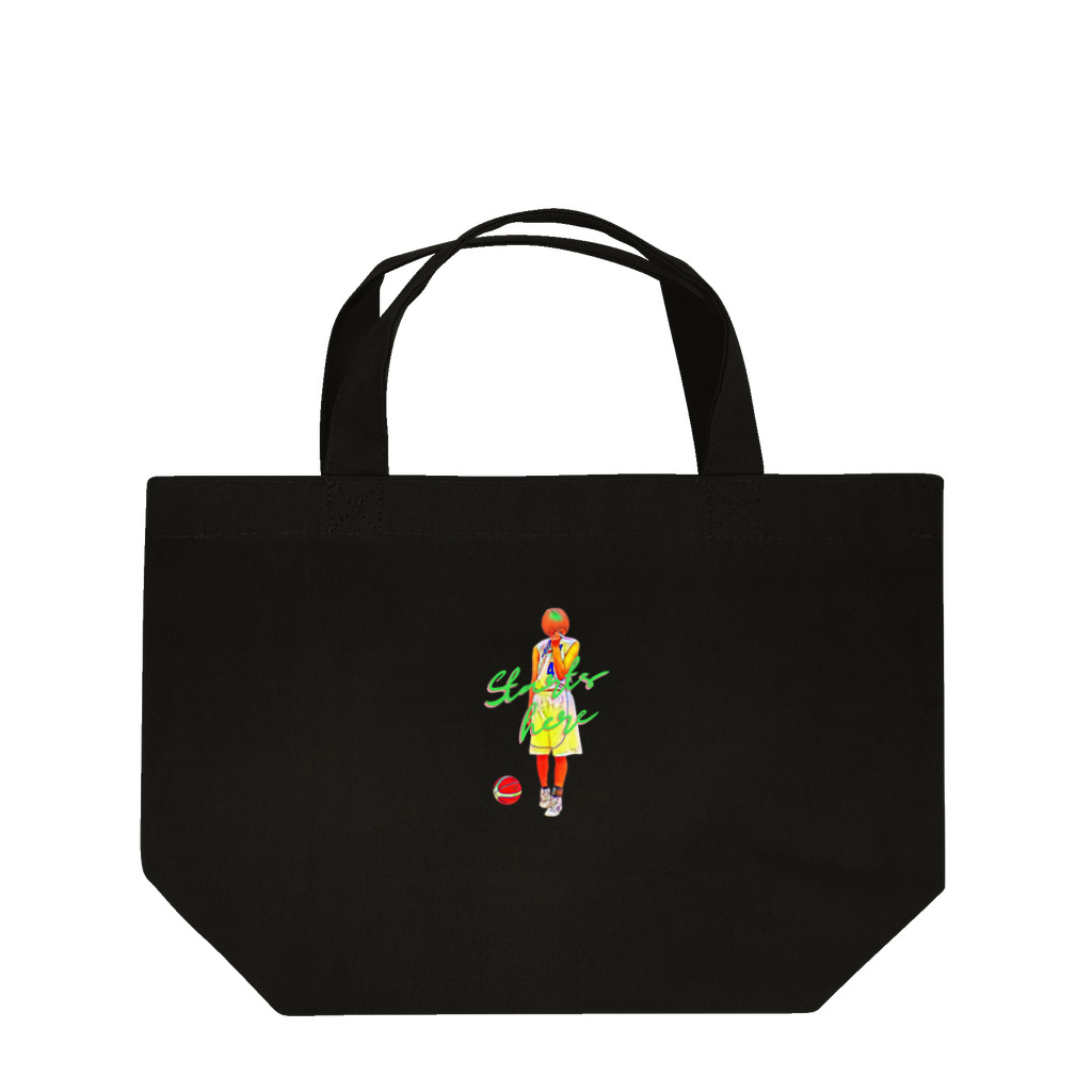 Basketball-boosterのバスケ女子 Starts here Lunch Tote Bag