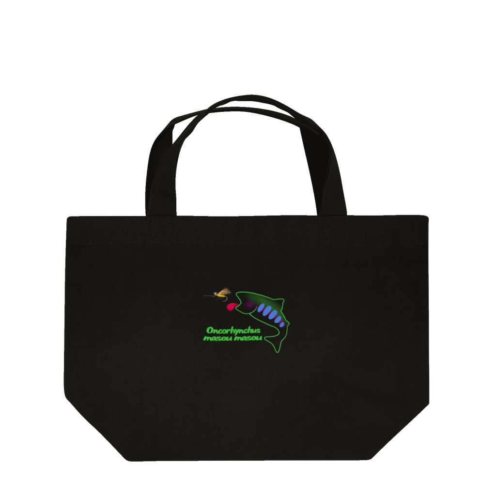 cahillのhungry trout Lunch Tote Bag