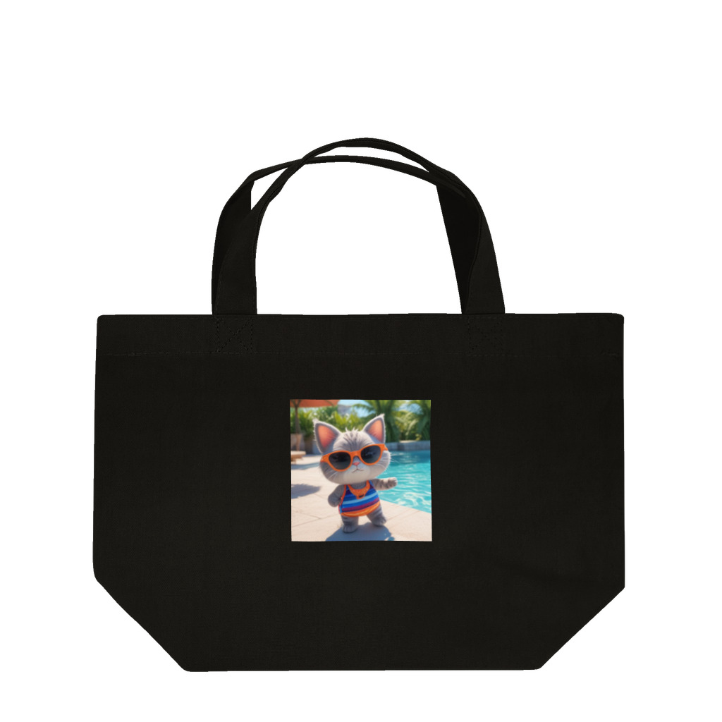 癒しの部屋🐾໒꒱のFun cat ★ Lunch Tote Bag