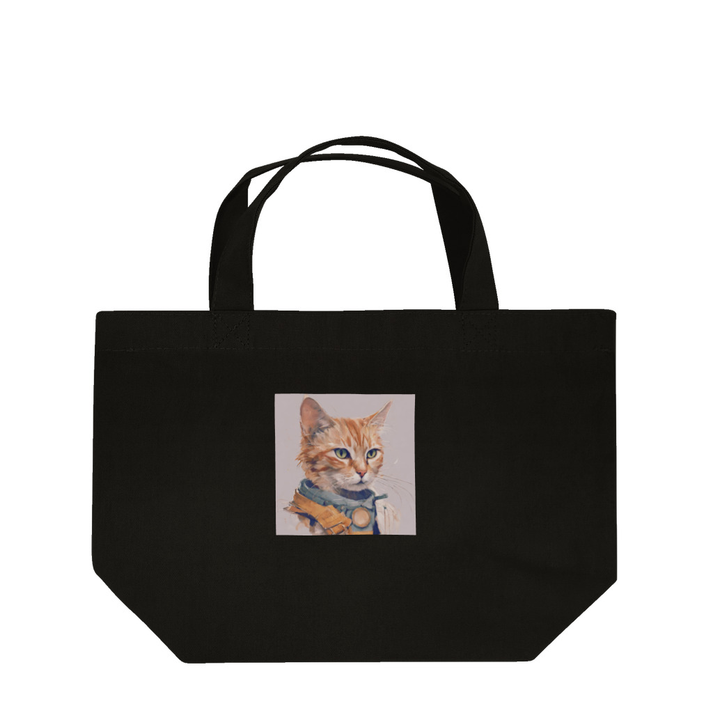 ミシンの猫 Lunch Tote Bag