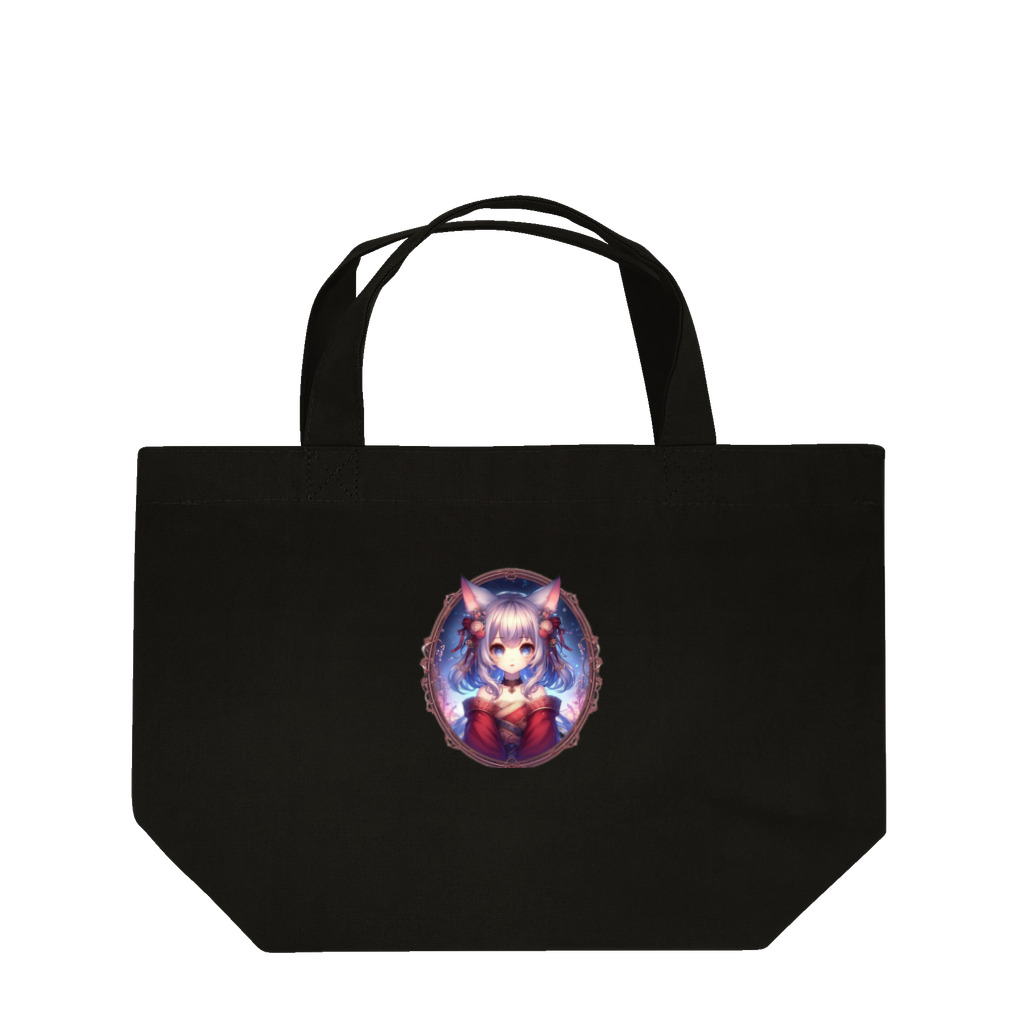 終わらない夢🌈の猫耳の少女✨ Lunch Tote Bag