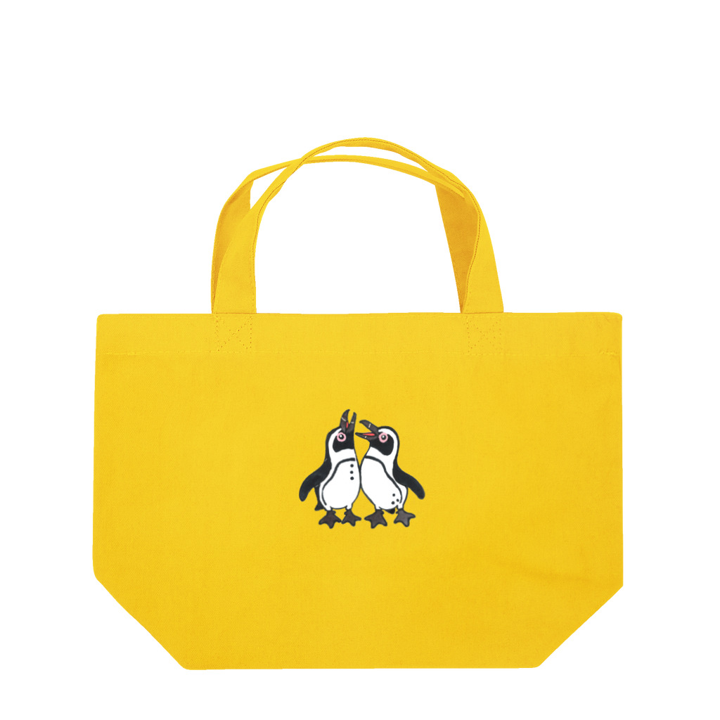 penguininkoの仲良く鳴き交わす🐧🐧 ランチトートバッグ