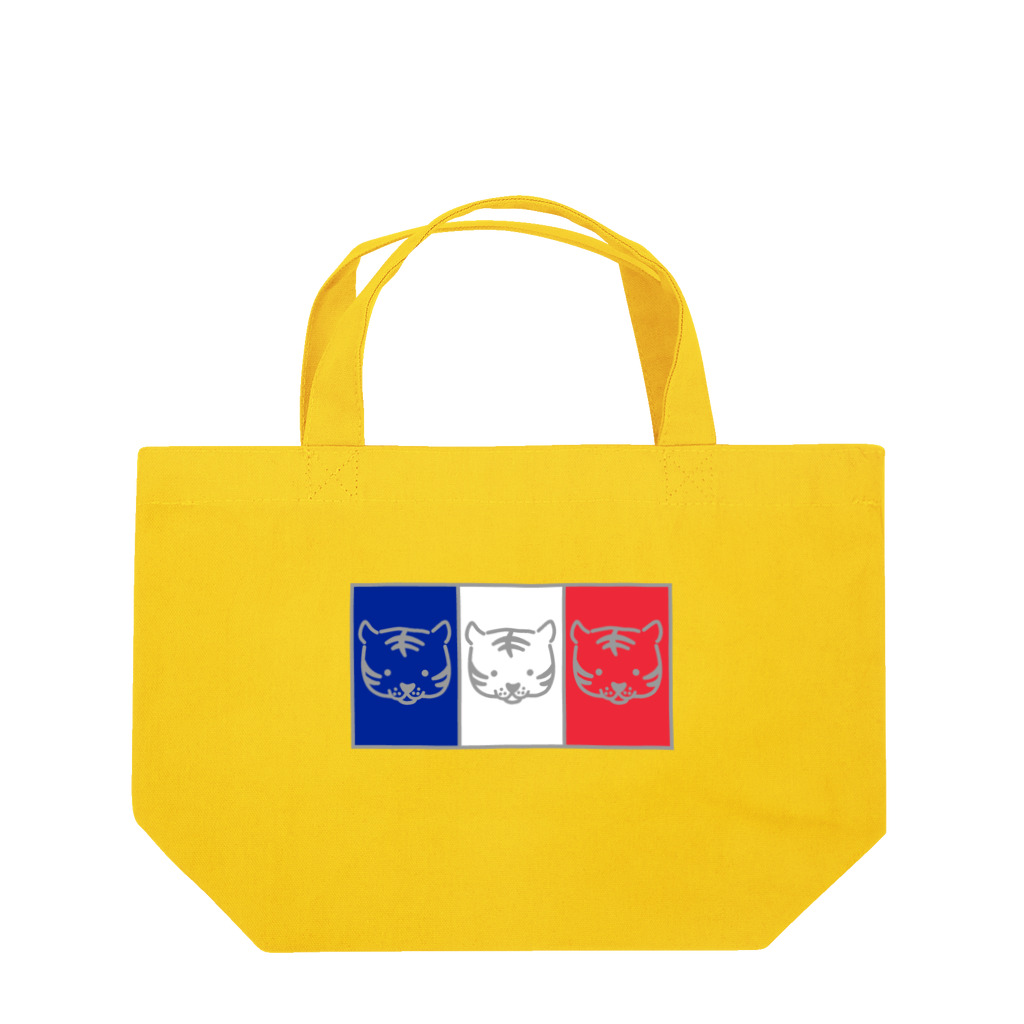 ハナのお店のトリコロールなトラ Lunch Tote Bag