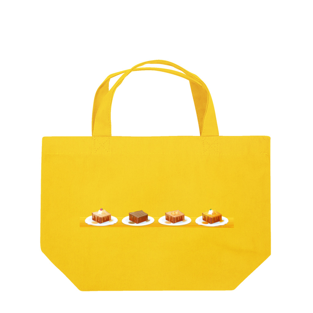 雑貨屋きゅう＠suzuri支店の本日のハニートースト（ヨコ） Lunch Tote Bag