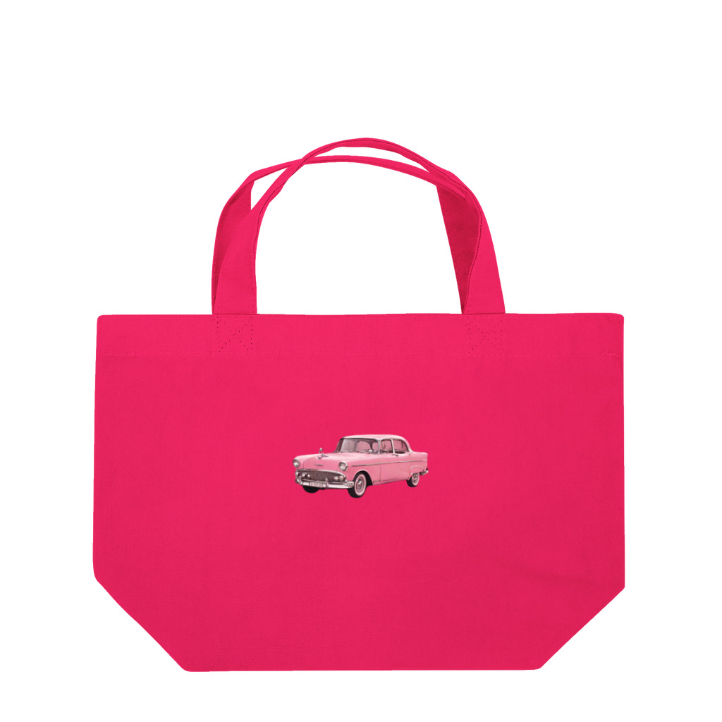 nako_in_koreaのRETRO PINK CAR ランチトートバッグ