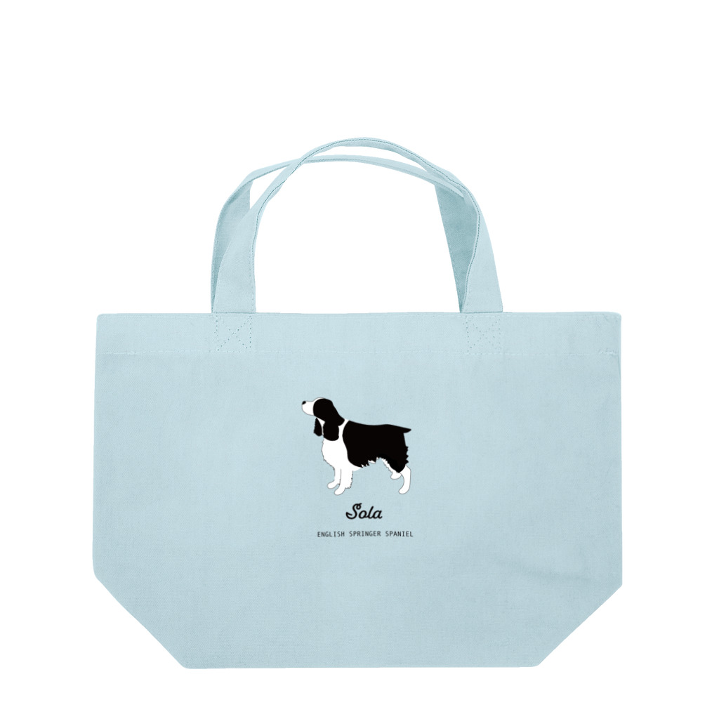 meongmeong（モンモン）の【名入れ】イングリッシュスプリンガースパニエル Lunch Tote Bag