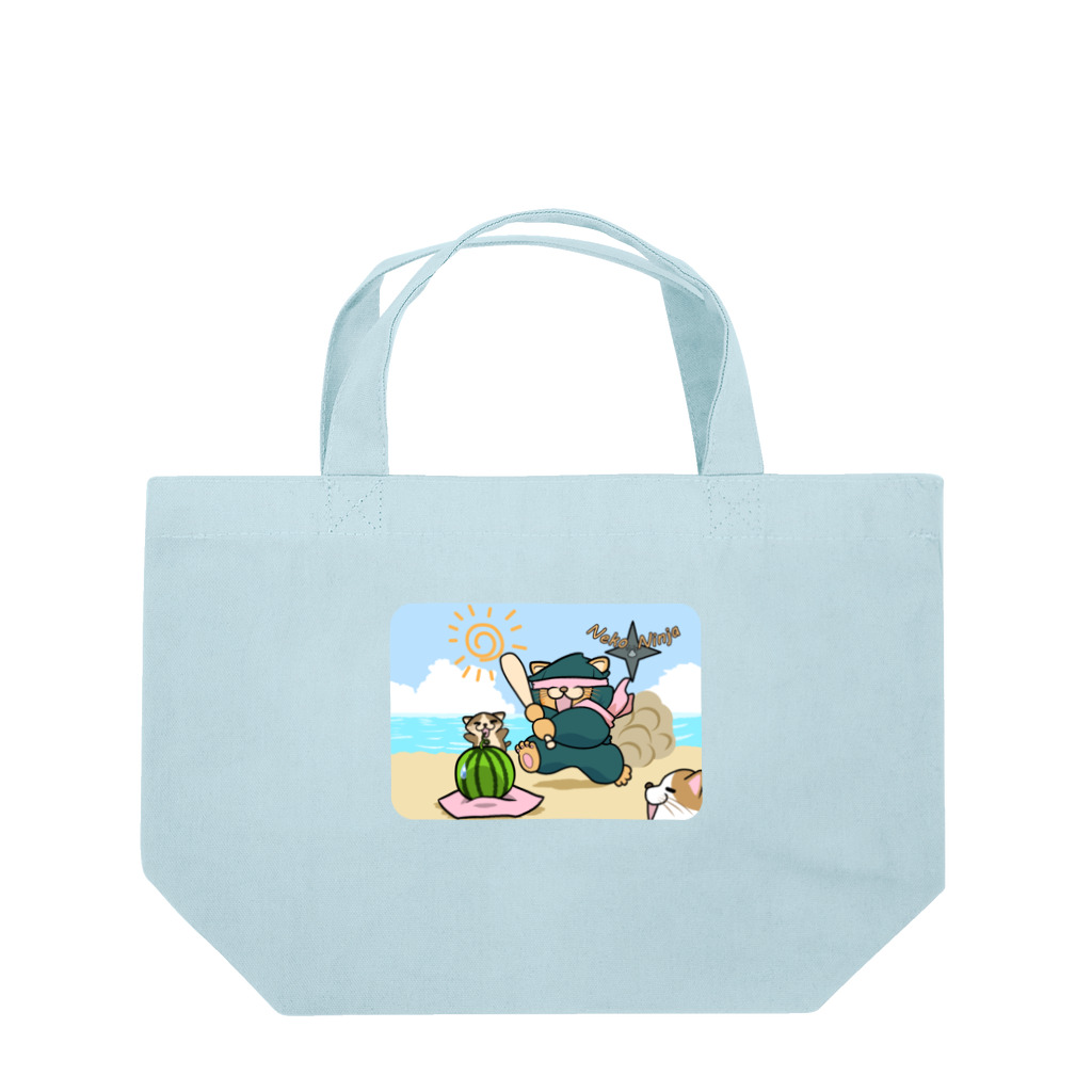REDMOON_SAPPOROの猫忍者～夏満喫の巻～ Lunch Tote Bag