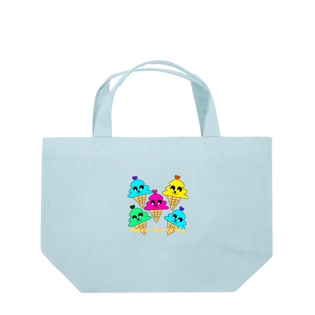 Future Starry Skyのソフトクリーム🍦 Lunch Tote Bag