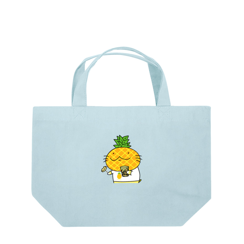 YUTANEKO公式ショップのパイナップルの日 ランチトートバッグ