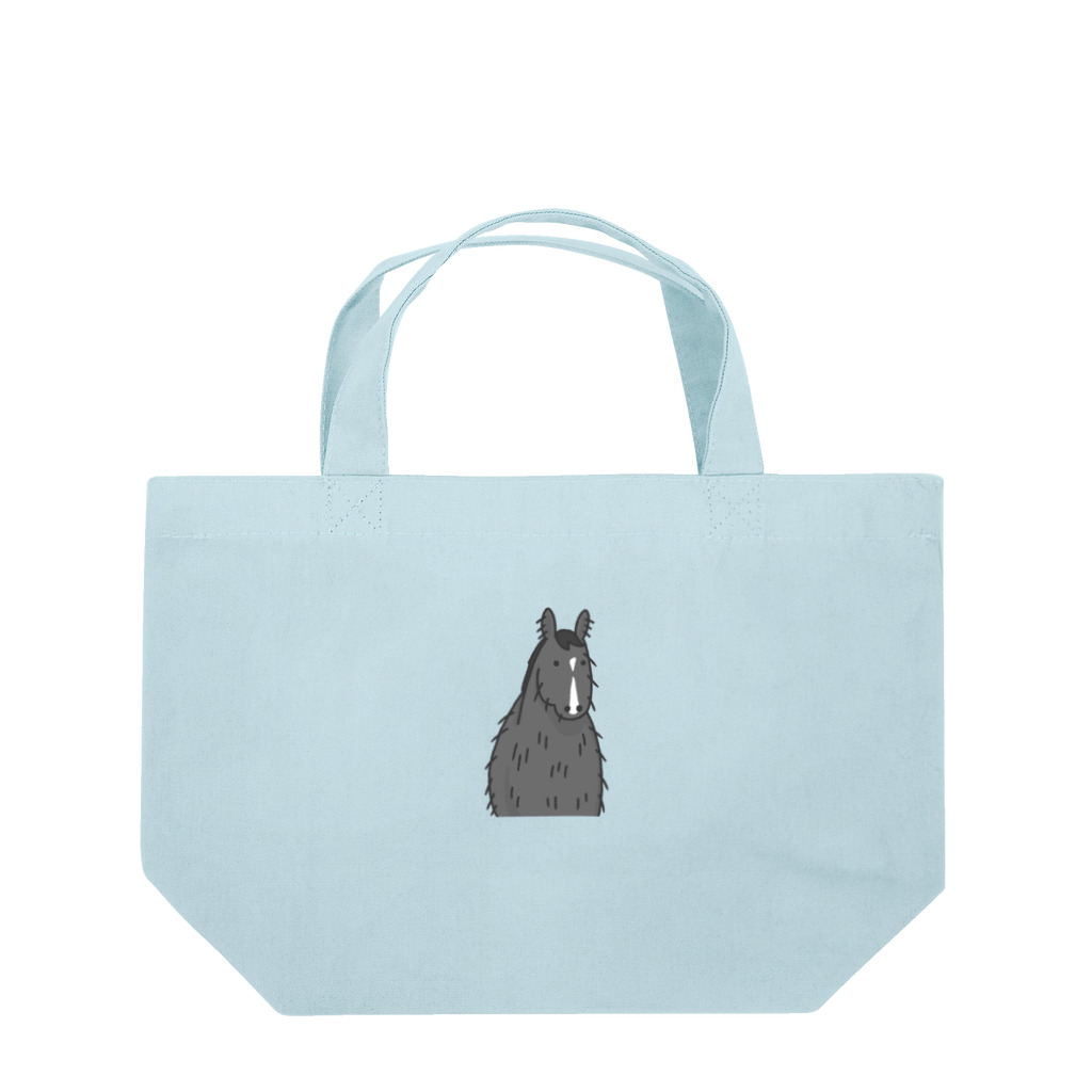 moca🥕の冬毛のお馬さん(青鹿毛) Lunch Tote Bag