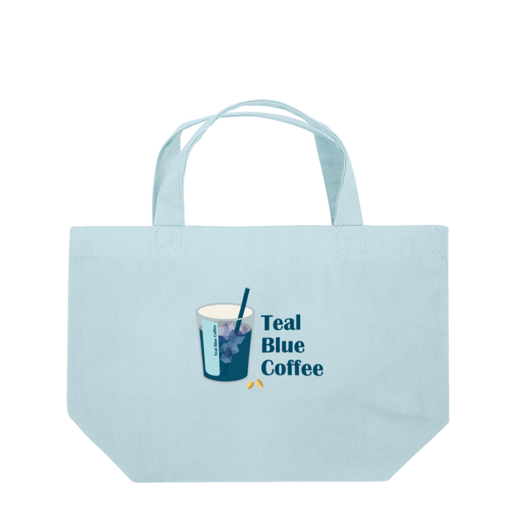 Teal Blue Coffeeのアイスコーヒーをどうぞ ランチトートバッグ
