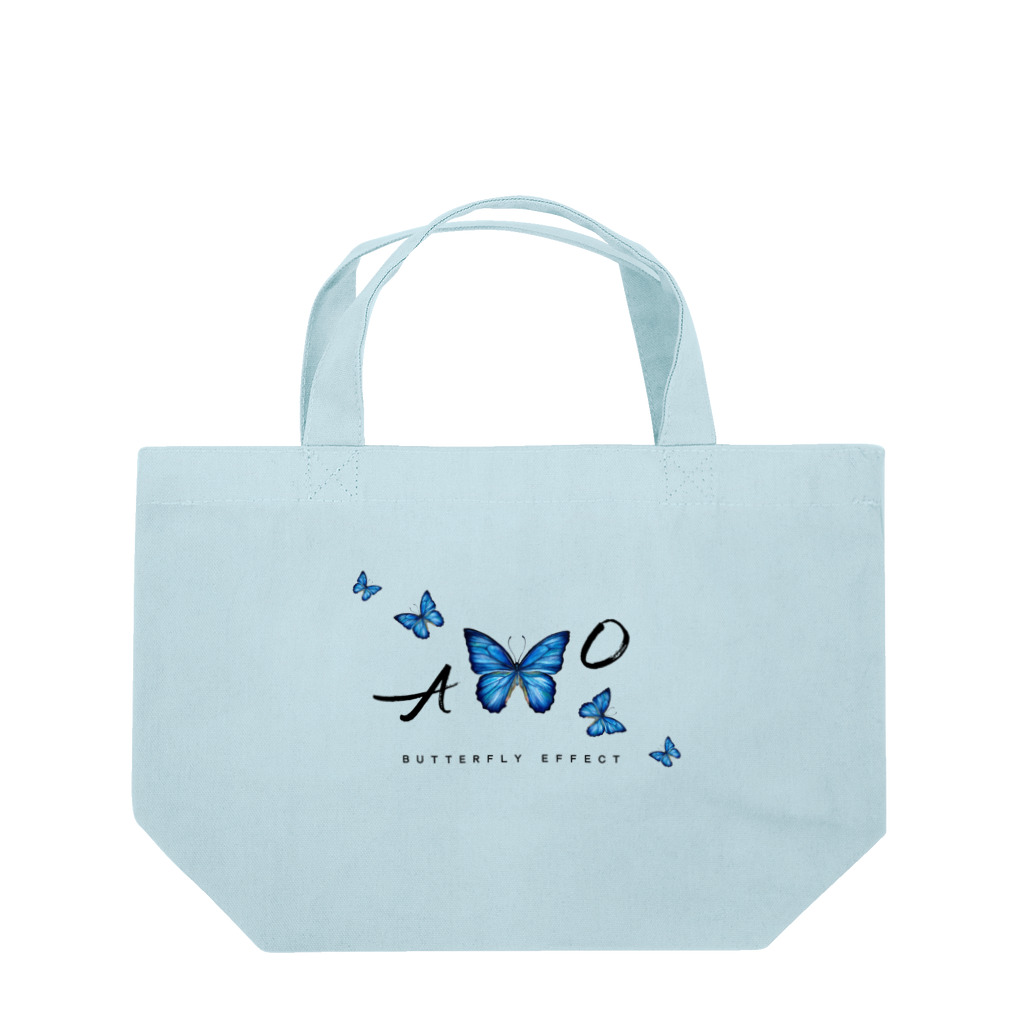 idumi-artの青い蝶　BUTTERFLY  EFFECT Lunch Tote Bag