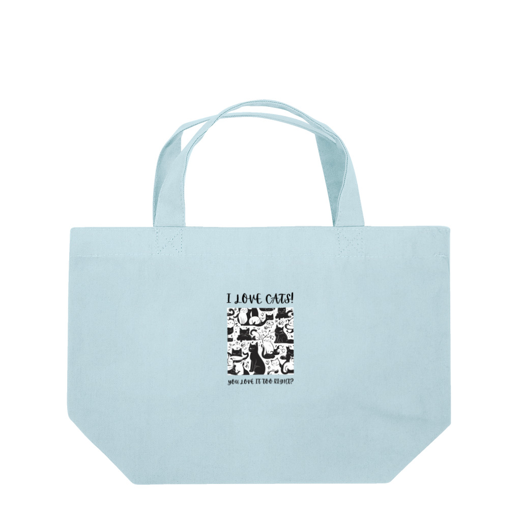 kazu_gの私は猫が好き!（淡色用） Lunch Tote Bag