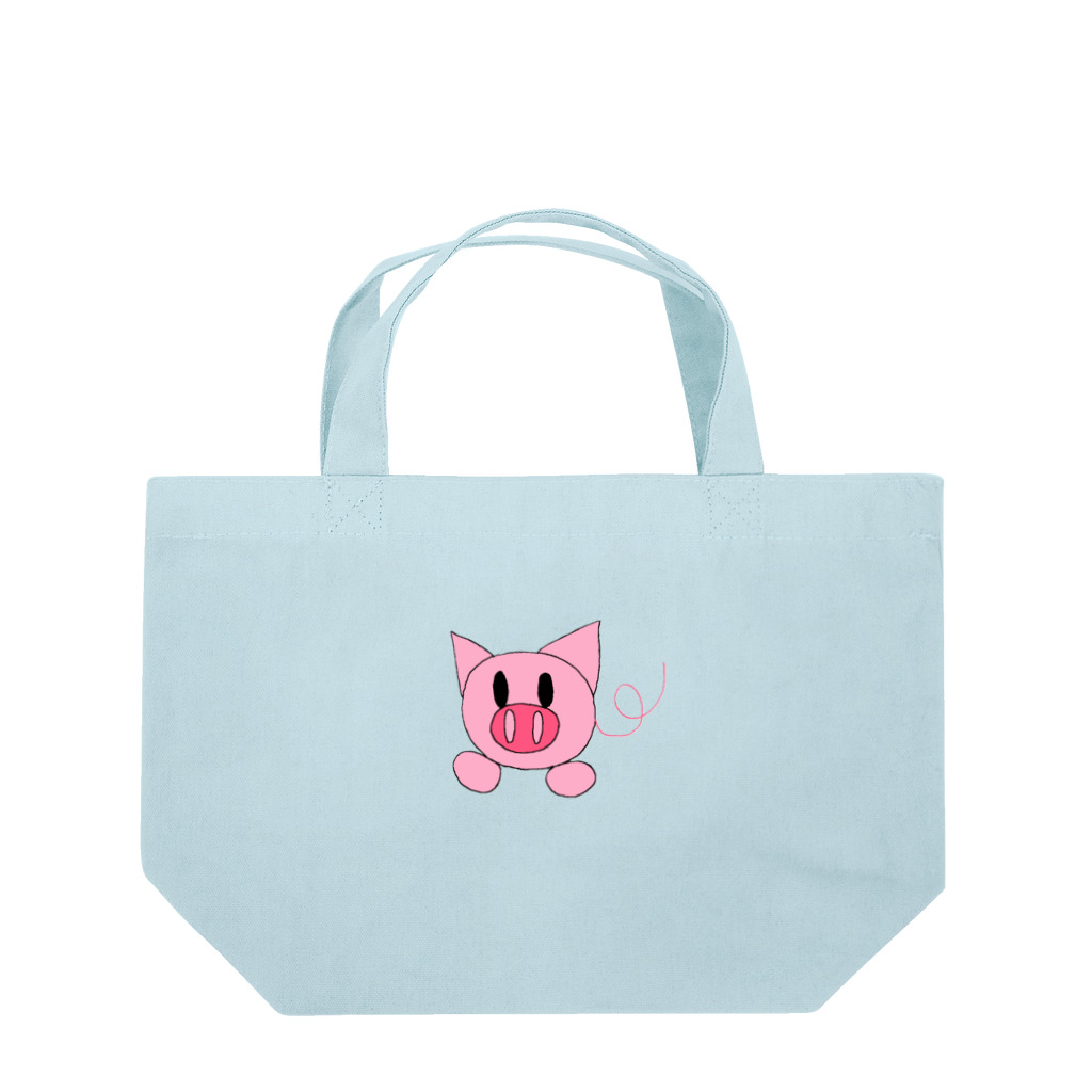 くんくんのお店のゆきーこブタ Lunch Tote Bag