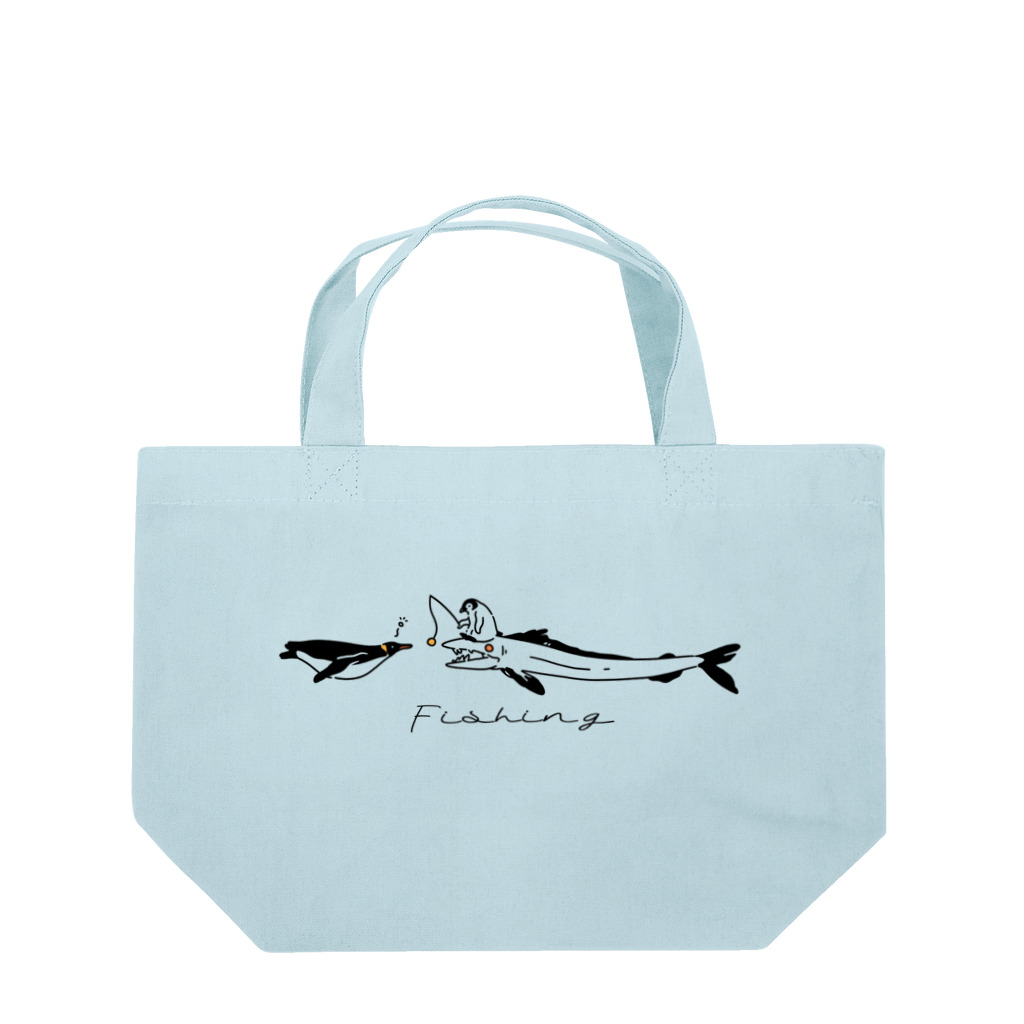 ナイロドノのペンギンとミズウオ Lunch Tote Bag