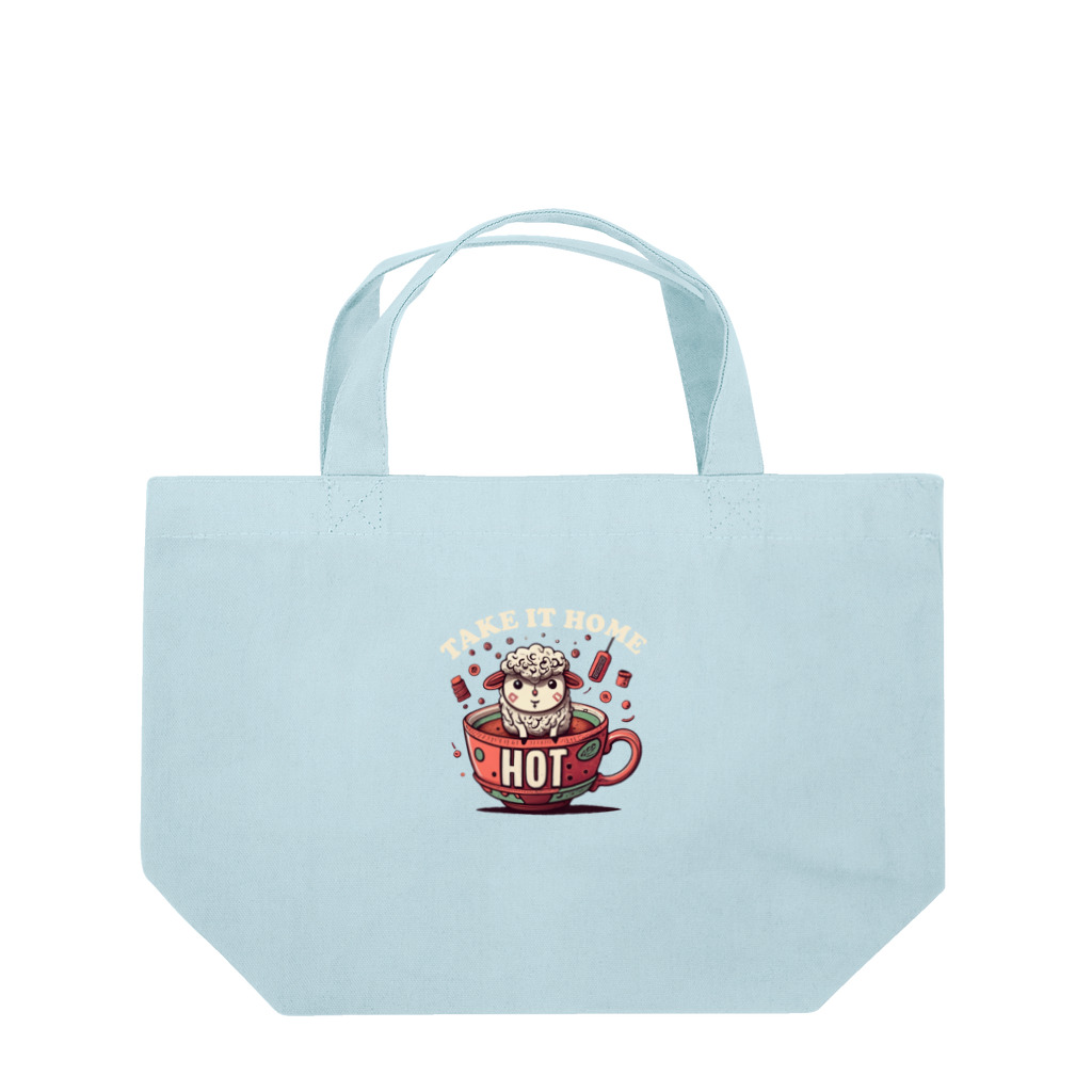 ピヨ爺の副業のほっとひとひつじ = ひづき = Lunch Tote Bag