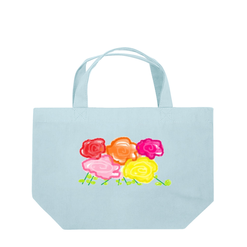 🐸かえるさんと仲間たち🐸のはなのたば Lunch Tote Bag