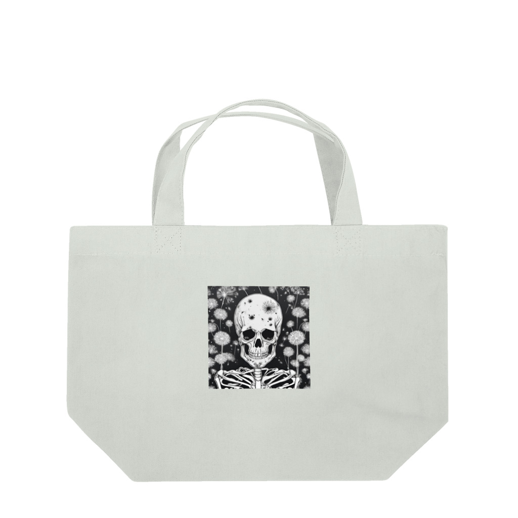 かるるんショップの骸骨紳士シリーズ　微笑 Lunch Tote Bag