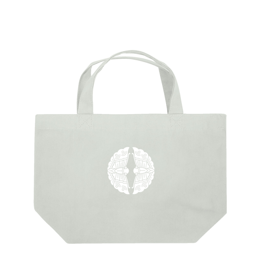 戦国神社 -戦国グッズ専門店-の大谷吉継/対い蝶/ホワイト Lunch Tote Bag