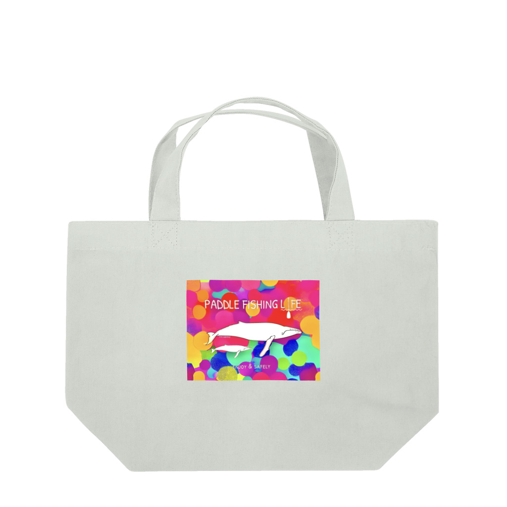 オカッパリに見切りをつけた男と愛犬ポコさんのパドルフィッシングライフ　リラックス Lunch Tote Bag