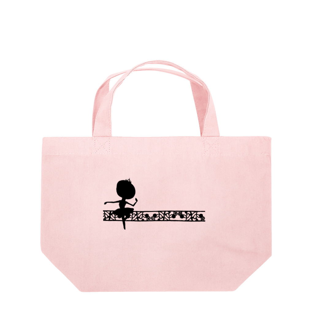 takaraのイラストグッズ店のバレリーナ・影01（イラストのみ透過/中） Lunch Tote Bag