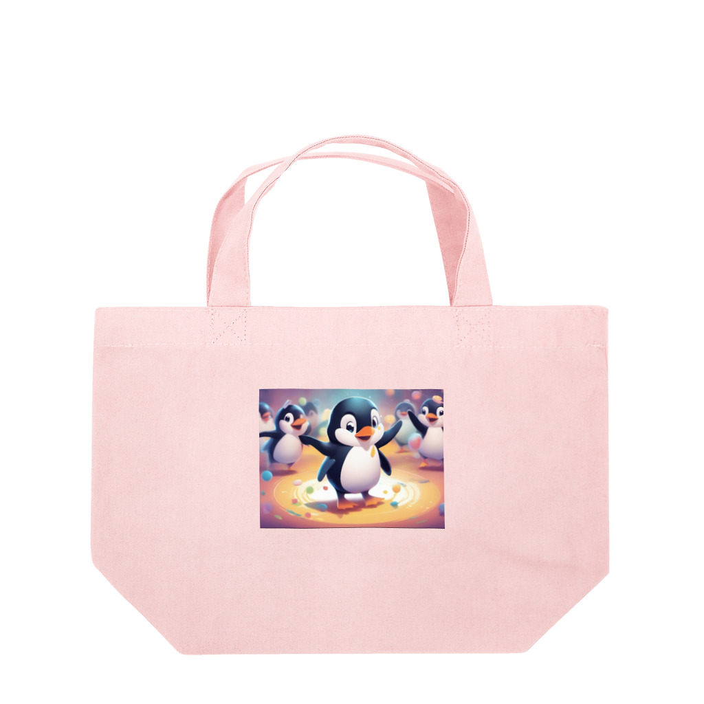 MistyStarkのペンギンダンス Lunch Tote Bag