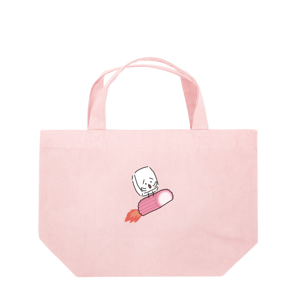 おとうふくんのすあまロケットに乗るおとうふくん(単体) Lunch Tote Bag