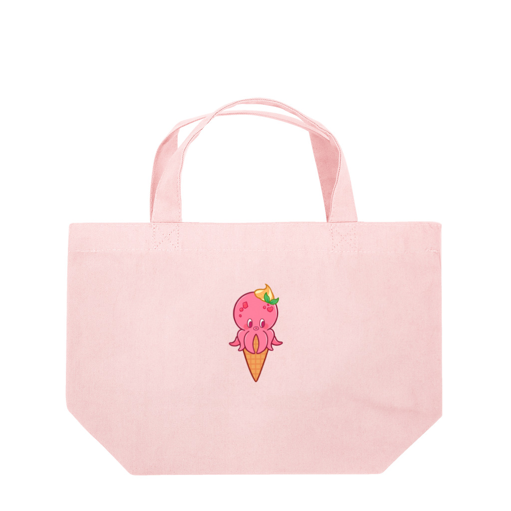 レタ(LETA)のオクトパスアイスクリーム(いちご) Lunch Tote Bag