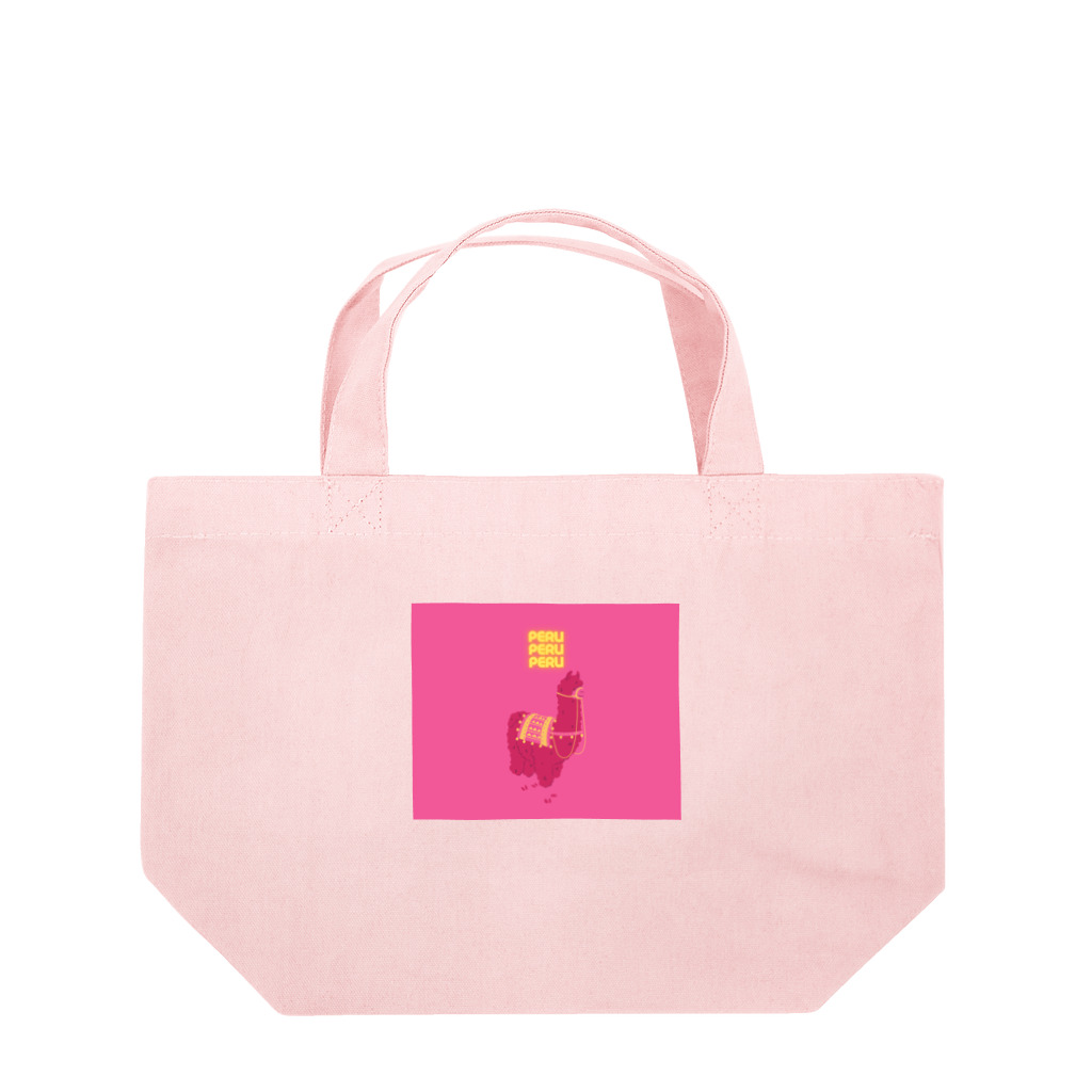 Miyon_ShopのPINKのアルパカ001 Lunch Tote Bag