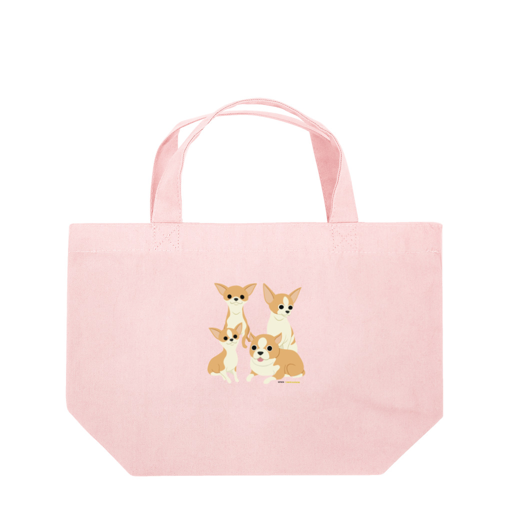 Quatre Illustrationのチワワの兄弟 Lunch Tote Bag