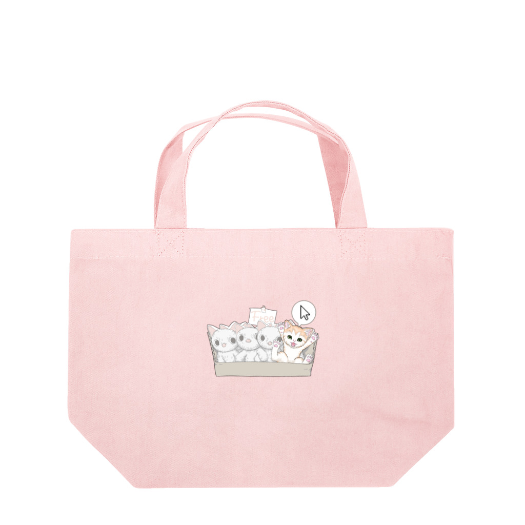 nya-mew（ニャーミュー）のもってけ！ポチッとな Lunch Tote Bag