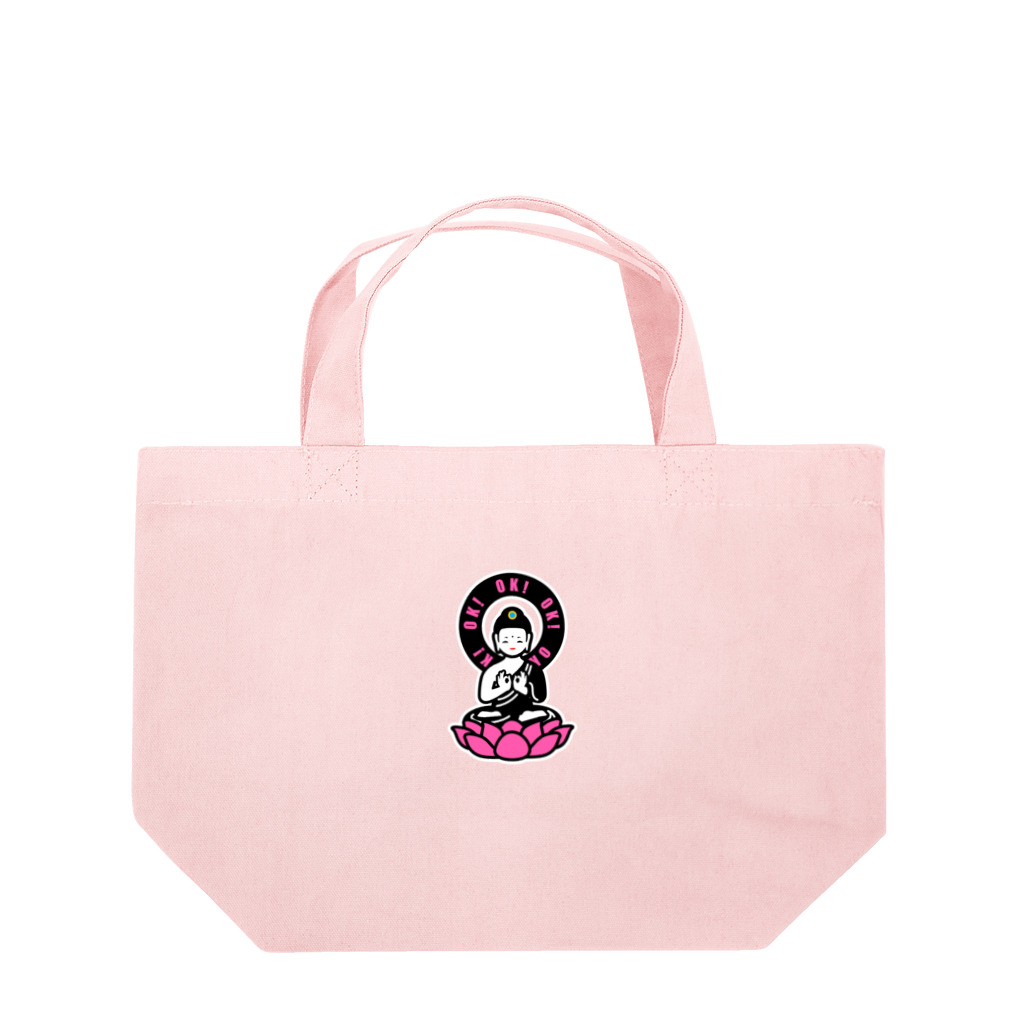 くねくね道のOK! BUDDHA Lunch Tote Bag