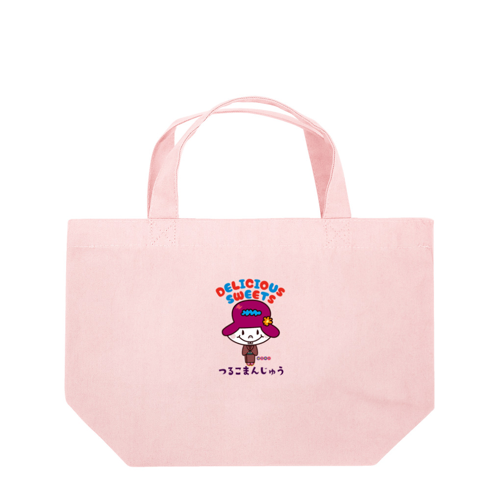 ドレメヒロコのつるこまんじゅう Lunch Tote Bag