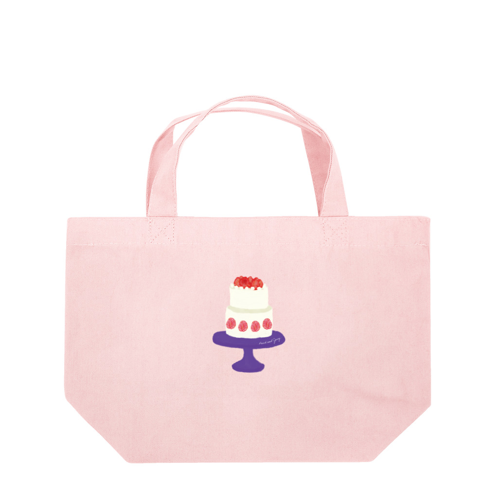 Peach and Jerryのstrawberrycake Lunch Tote Bag