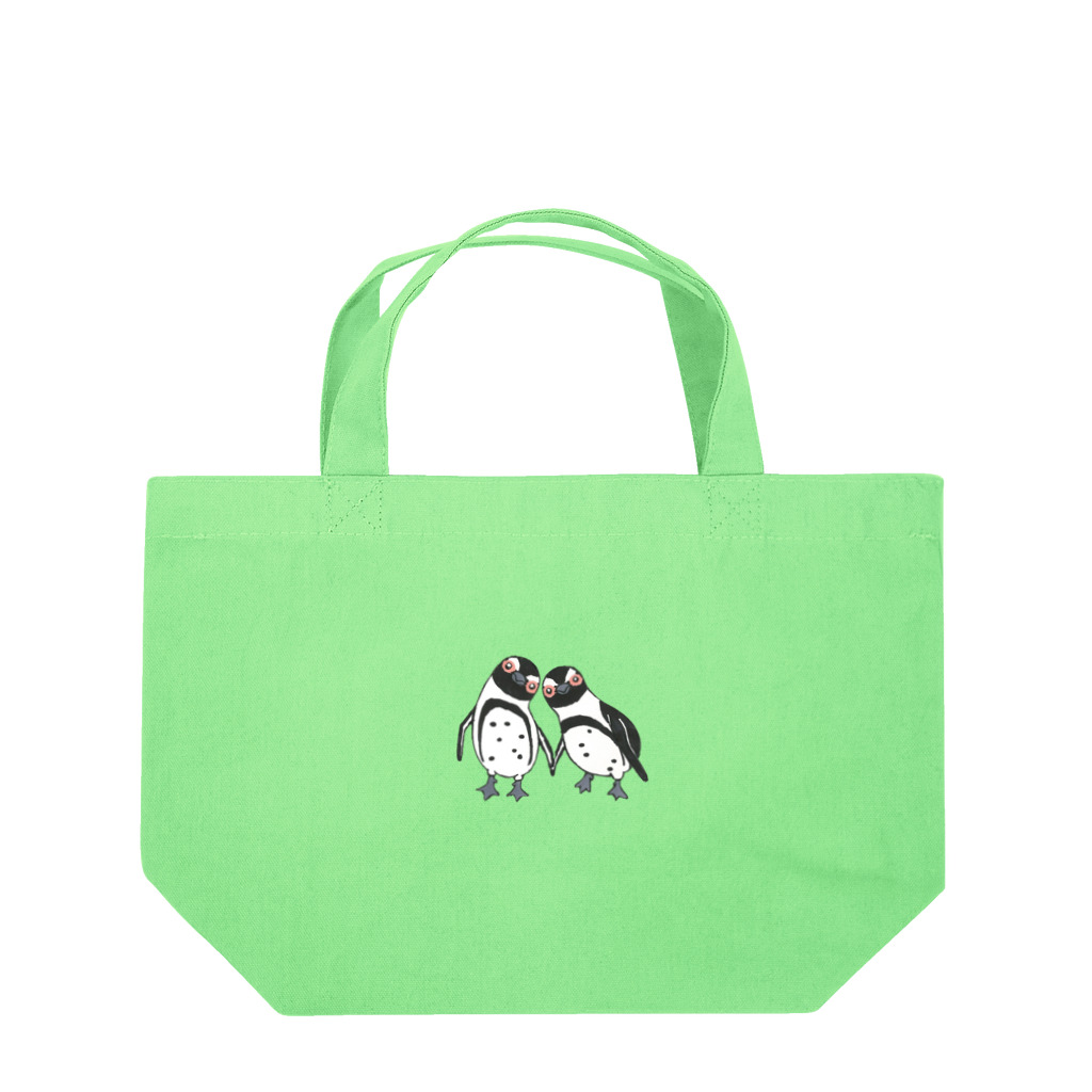 penguininkoの仲良しのケープペンギンさんたち🐧🐧① Lunch Tote Bag